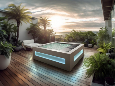 Гидромассажный СПА бассейн Spa Natural Paolo Ferralli The Solid (233х233 см)